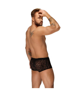 Шорты мужские Noir Handmade с флоковым покрытием, леопардовые, S - No Taboo