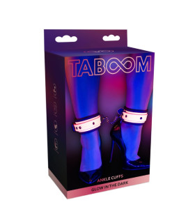 Поножи светящиеся в темноте Taboom Ankle Cuffs, розовые - No Taboo