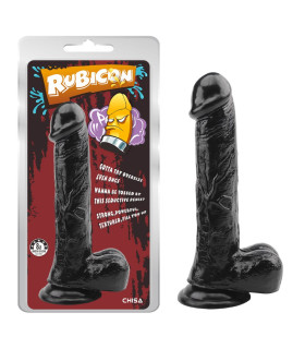 Фаллоимитатор реалистичный Chisa Devil Inside на присоске, черный, 22.5 х 3.8 см - No Taboo