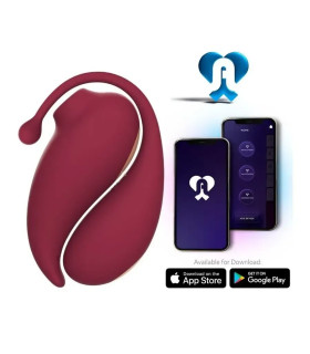 Стимулятор вакуумный и виброяйцо Adrien Lastic Inspiration красный, 4.5 х 3.7 см - No Taboo