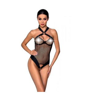Боді сексуальне сітчасте S/M Amanda Passion, чорне - No Taboo