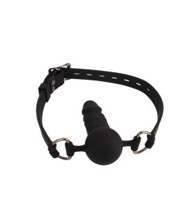 Кляп-фалоімітатор Chisa BEHAVE! Luxuny fetish чорний - No Taboo