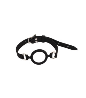 Кляп з кільцем Chisa BEHAVE! Luxuny fetish, чорний - No Taboo