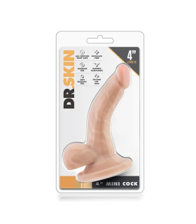 Фаллоимитатор реалистичный Blush Dr. Skin на присоске, киберкожа, бежевый, 12 х 2.5 см - No Taboo