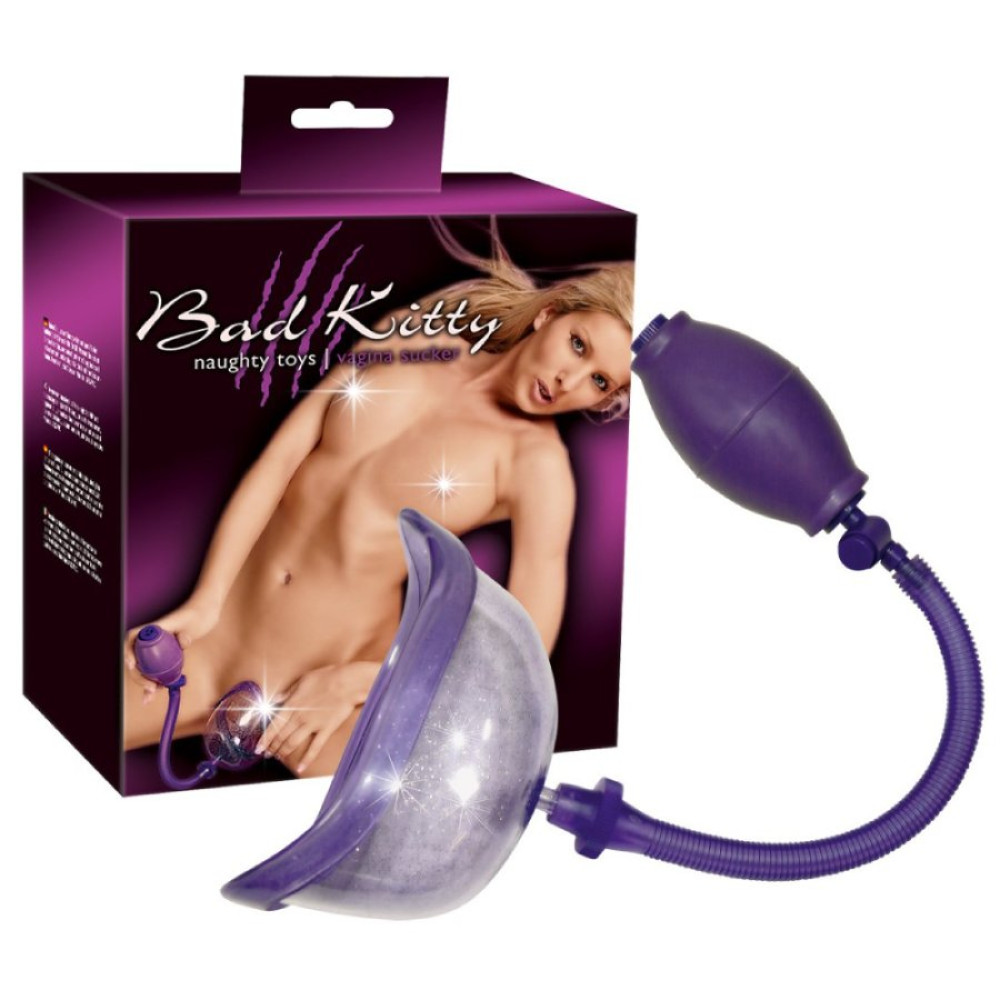 Вакуумная вагинальная помпа Bad Kitty Vagina Sucker, фиолетовая (213811), zoom
