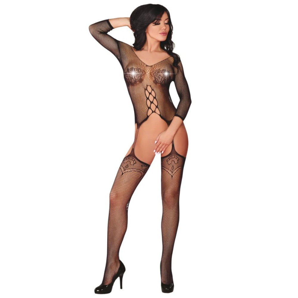 Комбінезон еротичний чорний Dalitso S / L (30190), zoom