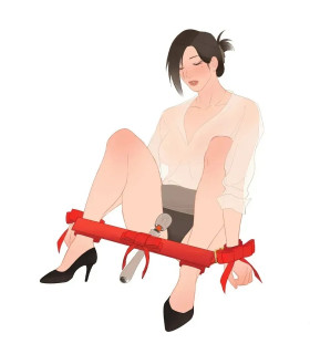 Монтажный аксессуар с бантиком UPKO Bowknot для вибратора на распорку, красный - No Taboo