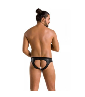 Мужские трусы брифы Slip Open Joe, XXL/XXXL, с интимным вырезом, черного цвета - No Taboo