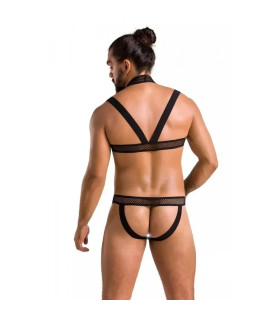 Комплект для мужчин Passion Men Set Jacob, L/XL, двух частей с открытыми трусами - No Taboo