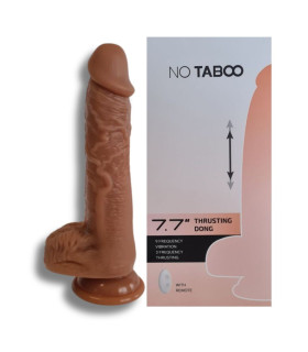 Вібратор реалістичний NO TABOO Thruster з пультом, бежевий, 19 х 3.8 см - No Taboo