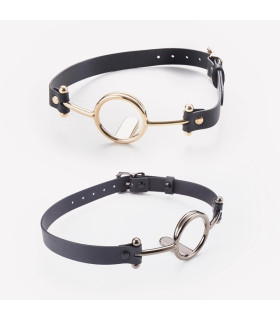 Кляп Roomfun M з кільцем, сріблястий, 4 см - No Taboo