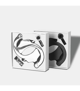 Металические наручники Roomfun с ключиком, серебристые - No Taboo