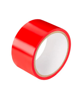 Стрічка для бондажу Roomfun статична, червона - No Taboo