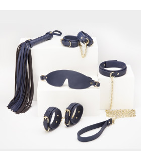 Набор БДСМ Roomfun 6 предметов, синий - No Taboo