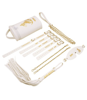 Набор БДСМ Roomfun Egyptian Cat Bondage Kit 9 предметов, белый - No Taboo