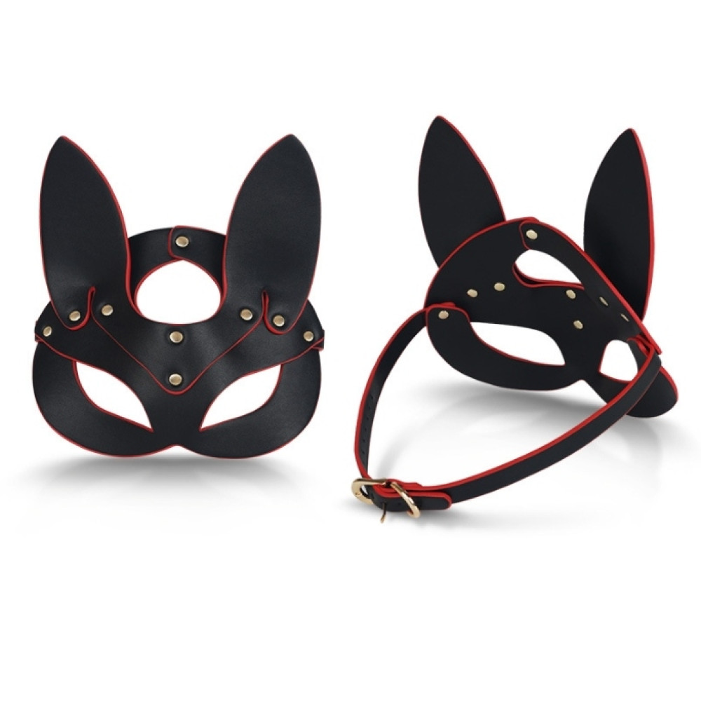 Маска лисички Roomfun из искусственной кожи, чёрная (336244), zoom