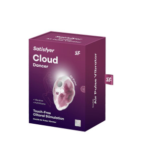 Вибратор Satisfyer Cloud Dancer с вакуумной стимуляцией клитора, красный, 9 х 6 см - No Taboo