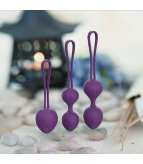Набір вагінальних кульок Every Night Toys Wendy фіолетовий, 3 шт - No Taboo