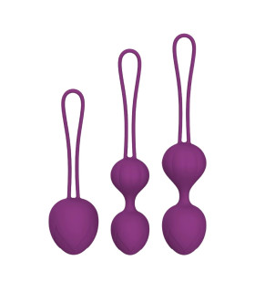 Набір вагінальних кульок Every Night Toys Wendy фіолетовий, 3 шт - No Taboo