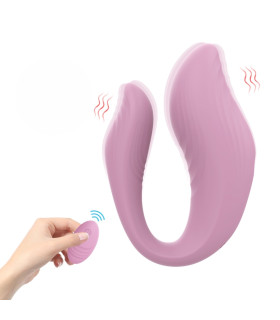 Вибратор для пар Every Night Toys Cosima с пультом, розовый, 21.2 х 3.6 см - No Taboo