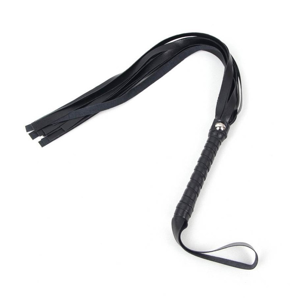 Флогер з тоненькою ручкою Star Night з імітацією шкіри, чорний (341216), zoom