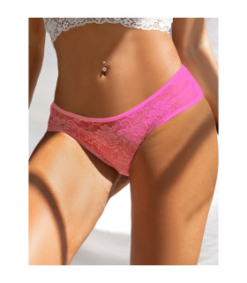 Кружевные трусики Star Night с интимным доступом, розовые, M - No Taboo