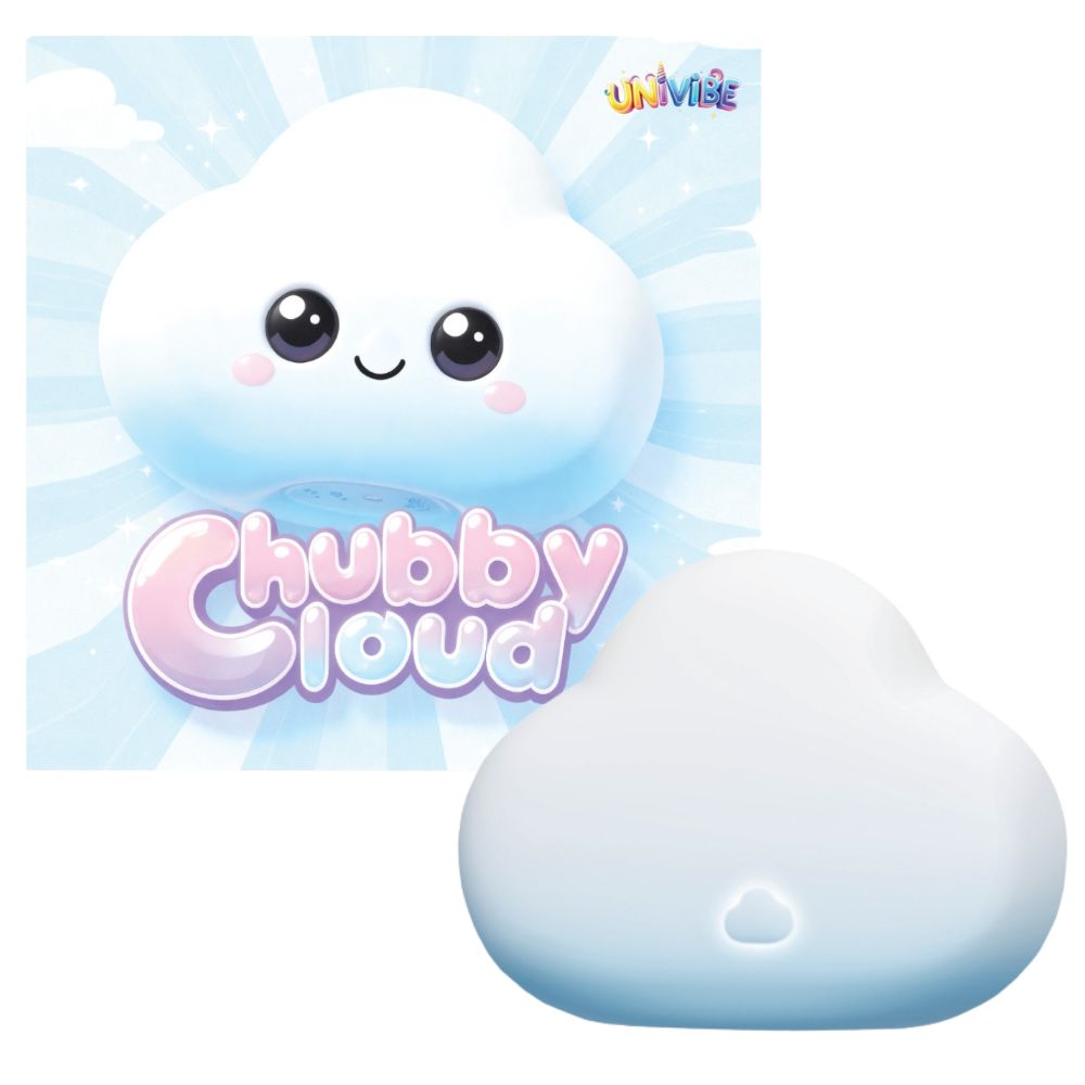Вибратор для клитора Univibe Marshmallow Chubby Cloud голубой, 9 х 6,7 см (338256), zoom