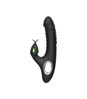 Вибратор-кролик Sweet Em Черная Змея, черный, 19 х 3.8 см - No Taboo