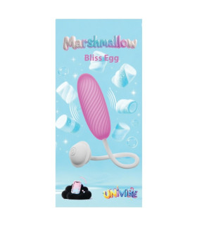 Виброяйцо Univibe Marshmallow Bliss Egg розовое, 14.7 х 3.8 см - No Taboo