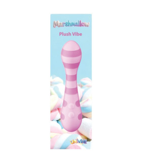 Минивибратор Univibe Marshmallow Plush Vibe розовый, 14.7 х 3.8 см - No Taboo
