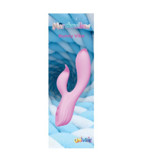 Вибратор-кролик Univibe Marshmallow Bunny Vibe розовый, 19.3 х 6.8 см - No Taboo