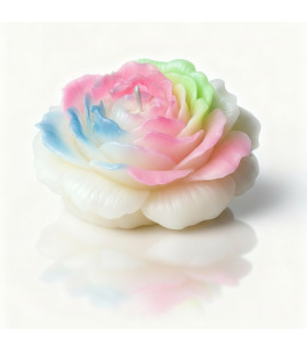 Свеча пион люминесцентная GlowKink 65 г, низкотемпературная, L, для БДСМ, разноцветная - No Taboo