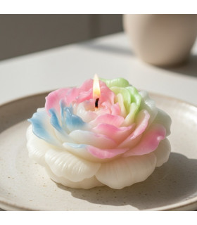 Свеча пион люминесцентная GlowKink 65 г, низкотемпературная, L, для БДСМ, разноцветная - No Taboo