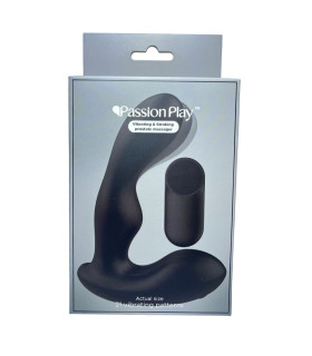 Вибромассажер простаты Passion Play с пультом, черный, 13.2 х 9.5 см - No Taboo