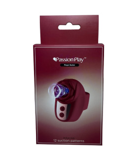 Вакуумный стимулятор Passion Play в виде розы, красный, 5.1 х 3.2 см - No Taboo
