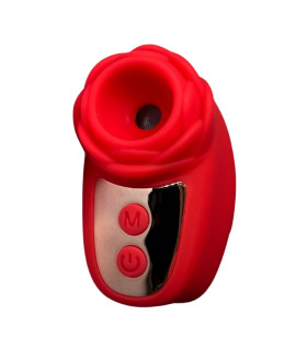 Вакуумный стимулятор Passion Play в виде розы, красный, 5.1 х 3.2 см - No Taboo