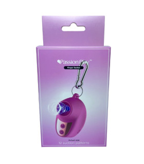 Вакуумный стимулятор Passion Play в виде брелока, розовый, 5.5 х 3.2 см - No Taboo