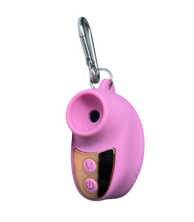 Вакуумный стимулятор Passion Play в виде брелока, розовый, 5.5 х 3.2 см - No Taboo