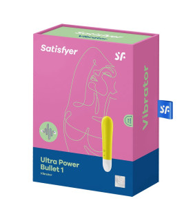 Виброкуля Satisfyer Ultra Power Bullet 1 желтая, 10.6 х 2.4 см - No Taboo
