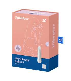 Вибропуля Satisfyer Ultra Power Bullet 3 белая, 8.7 х 2.3 см - No Taboo