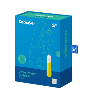 Віброкуля Satisfyer Ultra Power Bullet 4 жовта, 9.6 х 2.3 см - No Taboo