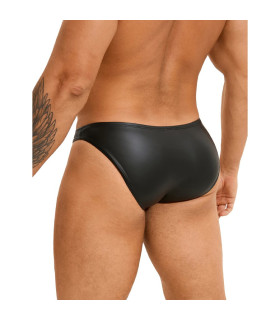 Трусы мужские Star Night из искусственной кожи, черные, XL - No Taboo