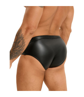 Мужские трусы с заклепками Star Night с имитацией кожи, черные, XL - No Taboo