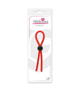 Ерекційне лассо Dreamtoys All Time Favorites регульоване, червоне, 14 см - No Taboo