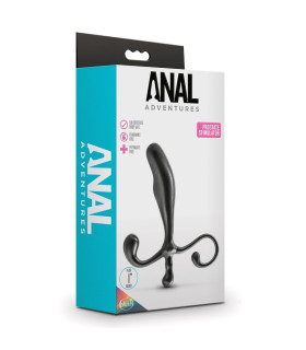 Массажер простаты Blush Anal Adventures, черный, 12.7 х 2.5 см - No Taboo