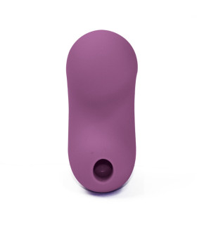 Вакуумний стимулятор клітора Sweet Em Bean з вібрацією, бордовий, 9 х 5.9 см - No Taboo