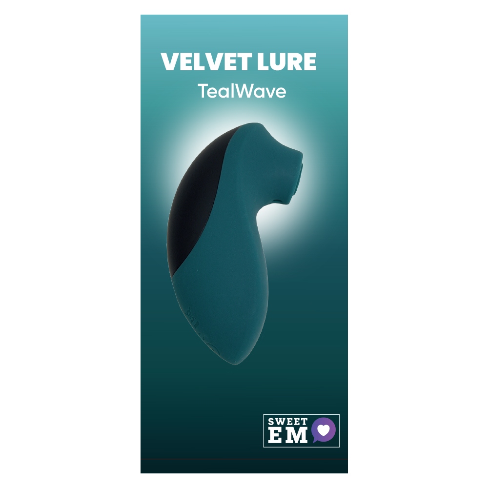 Вакуумный стимулятор клитора Sweet Em TealWave с вибрацией, черно-зеленый, 9.9 см (338179), zoom