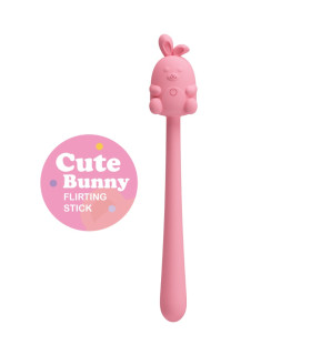 Мінівібратор на палочці Pretty Love Cute Bunny гнучкий, рожевий, 14.2 х 1.8 см - No Taboo