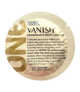 Набір презервативів One Vanish Hyperthin у одному дизайні за 5шт - No Taboo